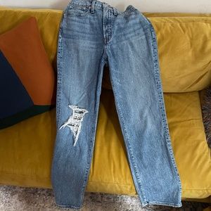 Madewell Perfect Vintage Straight Jean Distressed